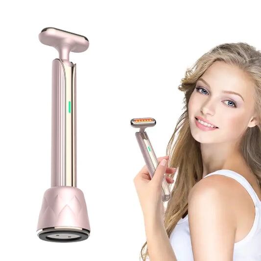 New Arrival Advanced Skincare Wand with Microcurrent+Red Light Therapy+Facial Massage+Therapeutic Warmth for Skin Care Device